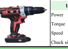 Global Power Global Power Lithium Cordless Drill 21V, 10mm / Gp112 GPG112 GPG112