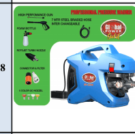 Global Power Gold Global Power Gold Pressure Washer GP2250-GOLD GP2250-GOLD