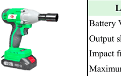 Global Power Global Power Lithium Cordlessimpact Wrench GPG-BTIW-41 GPG-BTIW-41