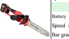 Global Power Global Power Lithium Chain Saw GPG-BTCS-8 GPG-BTCS-8