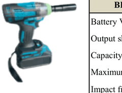 Global Power Global Power Brushless Lithium Impact Wrench GPBIW350 GPBIW350