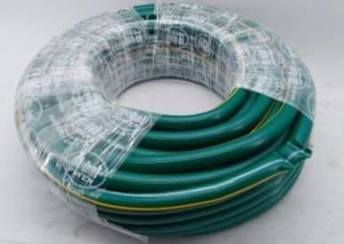 Agro Mate Agro Mate Garden Hose Green Zebra Line Yellow 1/2" High Quality AMHPGY1-HIGH-1-2 AMHPGY1-HIGH-1-2